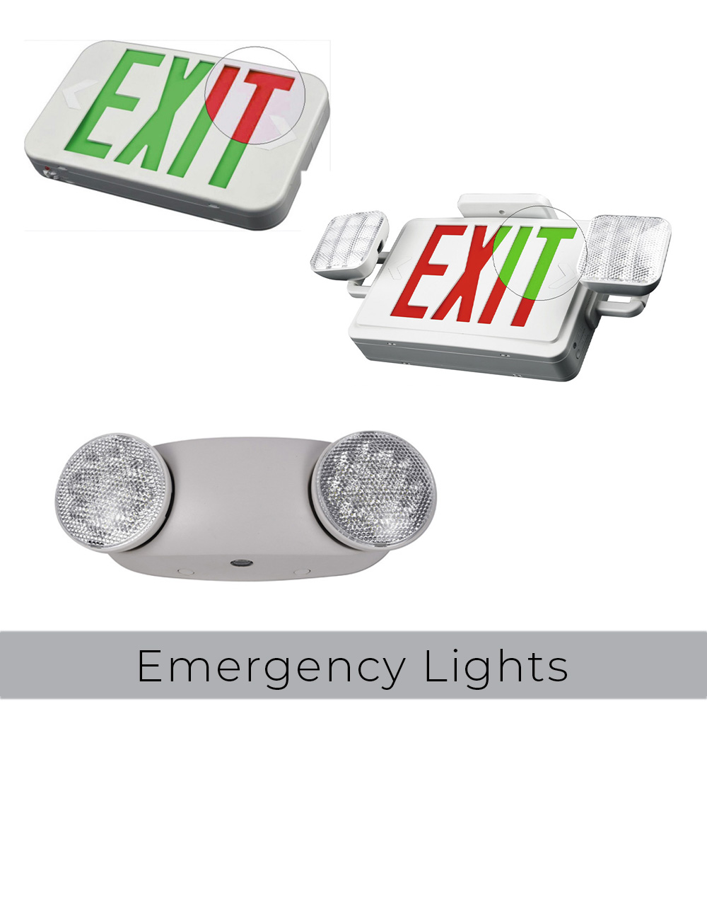 emergency exit sign emergency lights